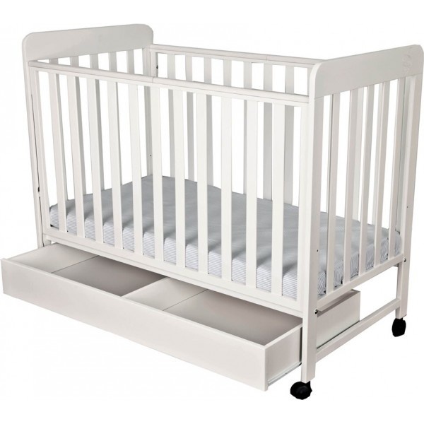 Ліжечко з ящиком MyBaby Zefir, ваніль - Pampik